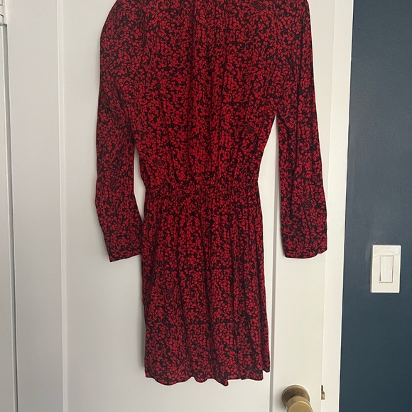 Zadig and Voltaire Red Floral Wrap Dress - Picture 3 of 5
